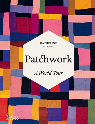 Book cover featuring a colorful patchwork quilt design and title "Patchwork.