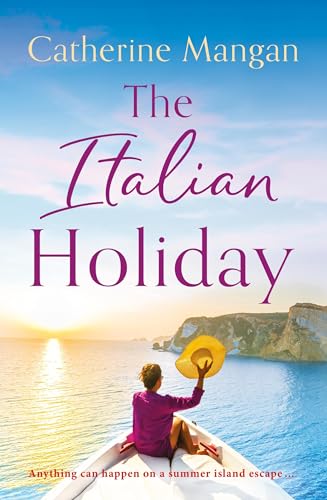 Book cover with woman in a boat against a coastal sunset.