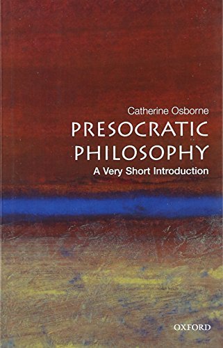 Book cover: "Presocratic Philosophy" by Catherine Osborne, Oxford University Press.