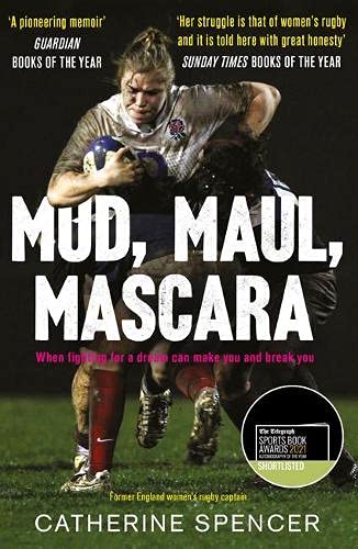 Book cover featuring a female rugby player tackling an opponent in mud.