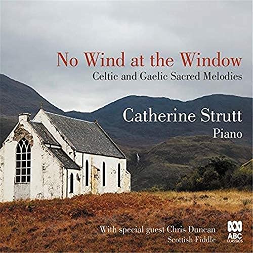 CD cover: stone church, hills, text “No Wind at the Window” and artist name.