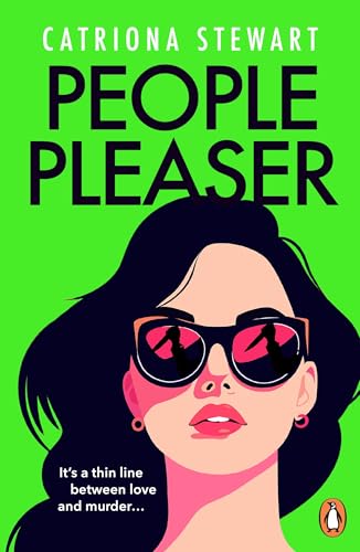 Book cover: "People Pleaser" with illustration of a woman in sunglasses.