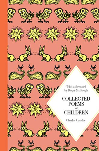 Book cover with a pink background, yellow illustrations of animals, and a white diamond label.