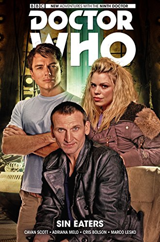 Doctor Who book cover featuring the Ninth Doctor and companions.