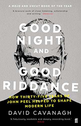 Book cover featuring a black and white portrait of John Peel.