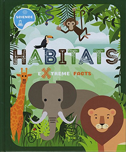 Book cover depicting jungle animals: giraffe, elephant, lion, monkey, toucan.