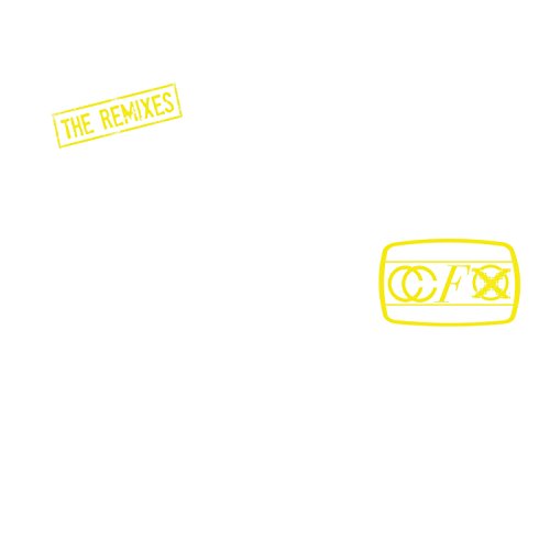 White vinyl record cover with yellow “CCFX” logo and “The Remixes” text.