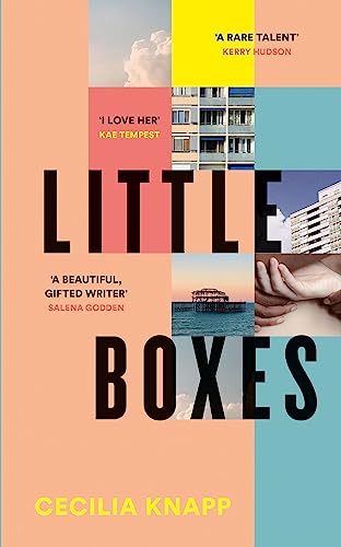 Book cover for "Little Boxes" by Cecilia Knapp with colorful, fragmented imagery.