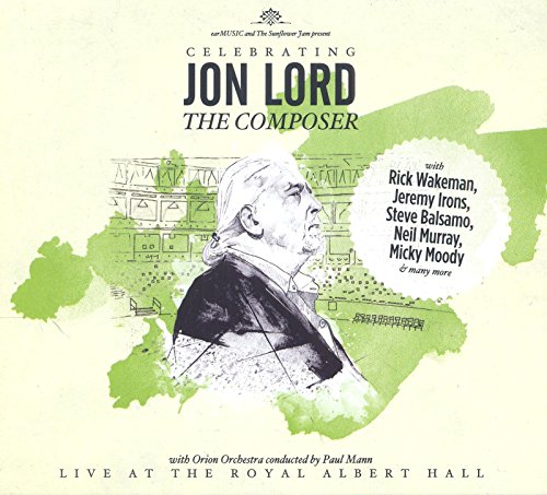 Blu-ray cover for "Celebrating Jon Lord" featuring a sketched portrait.