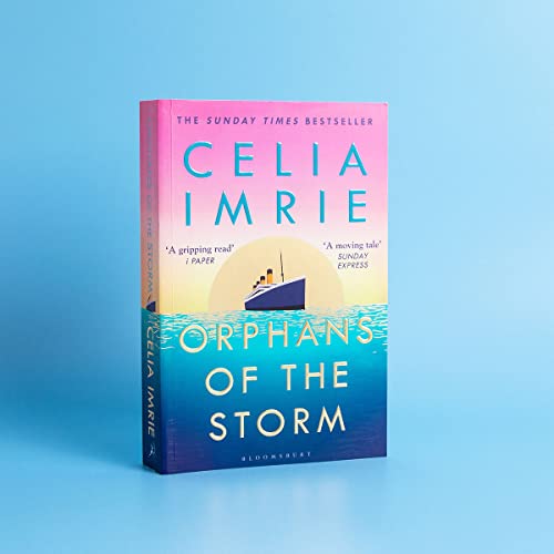 Book cover for “Orphans of the Storm” featuring a ship on the sea.