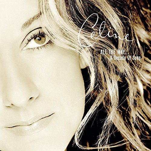 Céline Dion album cover, close-up of her face with blonde hair.