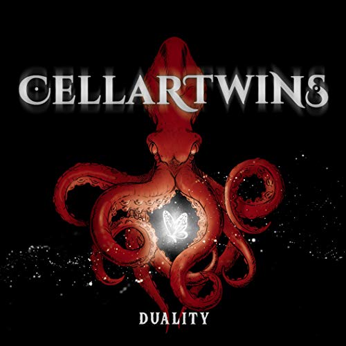 CD cover: red octopus with a glowing butterfly in its center.