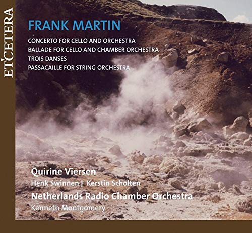 CD cover for Frank Martin’s cello concerto with landscape imagery.
