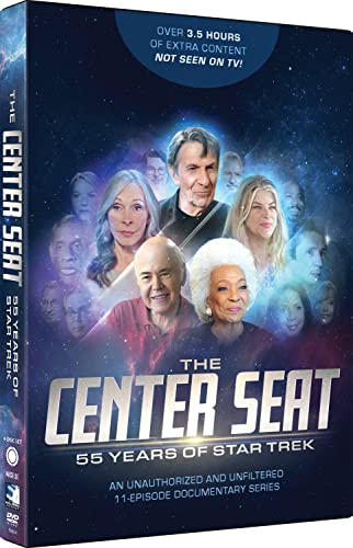 DVD cover for “The Center Seat: 55 Years of Star Trek” documentary.