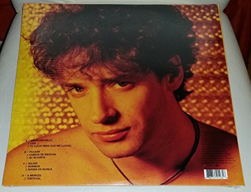 Vinyl record cover featuring a portrait of Gustavo Cerati with tracklist.