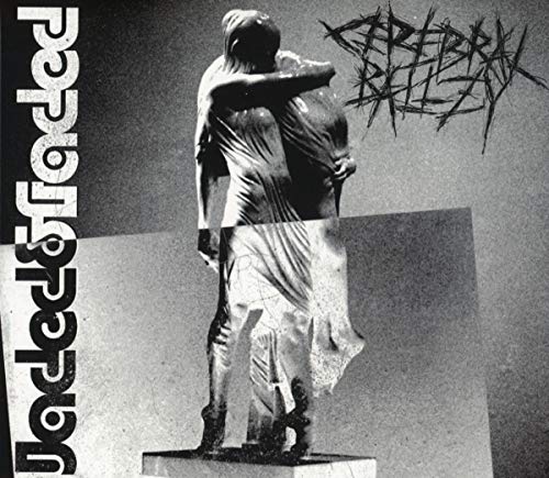 Black and white CD cover with a distorted sculpture image.