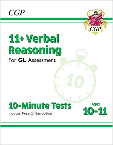 CGP 11+ Verbal Reasoning 10-minute tests workbook for ages 10-11.