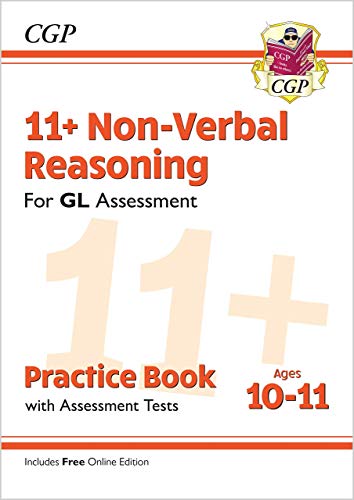 CGP 11+ Non-Verbal Reasoning practice book cover for GL Assessment, ages 10-11.