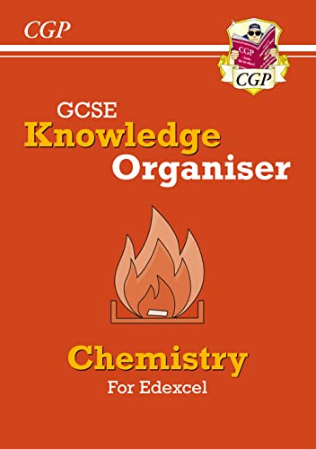 Orange cover of a GCSE Chemistry Knowledge Organiser with a flame graphic.