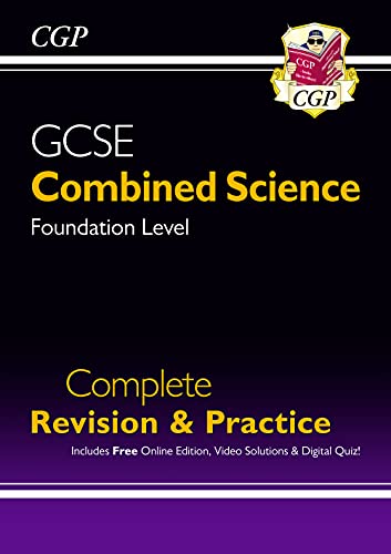 CGP GCSE Combined Science Foundation Level revision and practice book cover.
