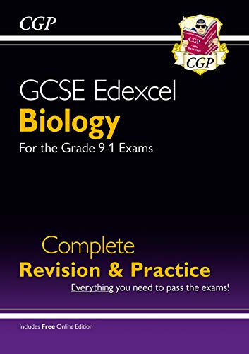 GCSE Biology Edexcel revision guide cover with crest and text.