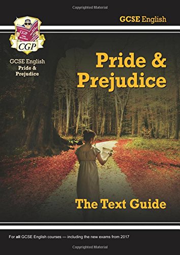 GCSE English text guide for "Pride and Prejudice" with a forest scene.