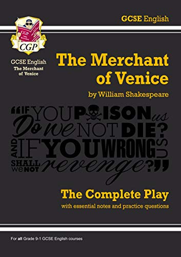 Book cover for The Merchant of Venice by William Shakespeare, published by CGP.
