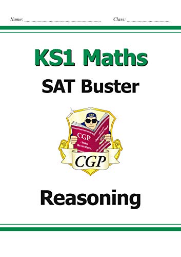 KS1 Maths SAT Buster Reasoning workbook cover with cartoon character.