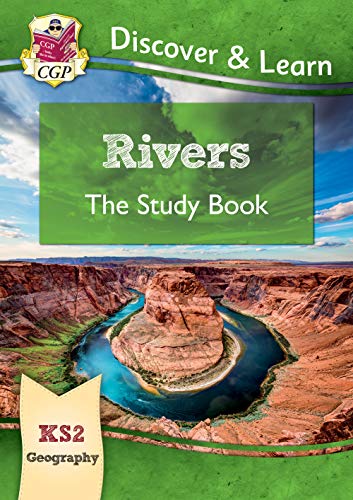 CGP KS2 Geography Rivers study book cover featuring a canyon and river landscape.