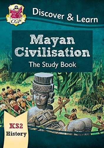 Cover of KS2 history study book about Mayan civilisation with statue.