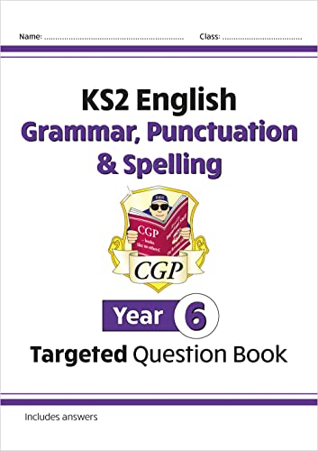 CGP Year 6 English Grammar, Punctuation and Spelling targeted question book cover.