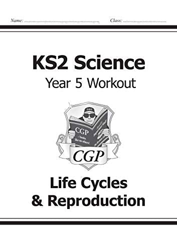 KS2 Science workbook cover, Year 5, Life Cycles & Reproduction topic.