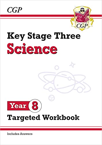 CGP Key Stage Three Science Year 8 Targeted Workbook with planet illustration.
