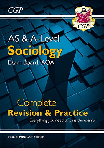 Book cover for AQA AS & A-Level Sociology revision and practice.