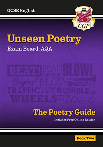 Revision guide book with English literature focus, likely featuring text and some images.