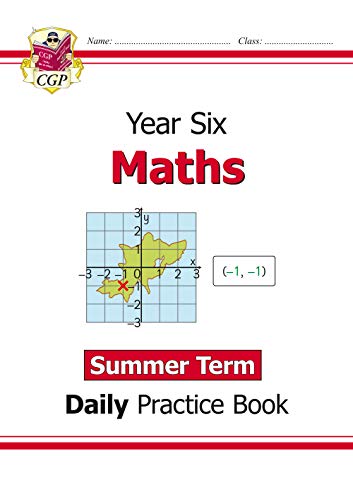 CGP Year 6 Maths Summer Term daily practice book cover with coordinate graph illustration.