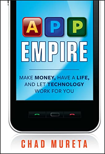 Book cover displaying a smartphone with the title "App Empire" and author Chad Mureta.