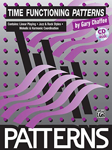 Book cover with purple abstract lines and text: "Time Functioning Patterns.