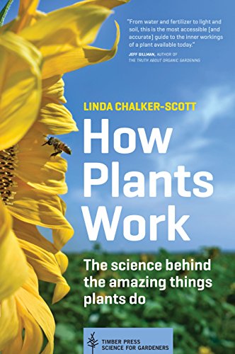 Book cover: sunflower with bee, title “How Plants Work” in white text.