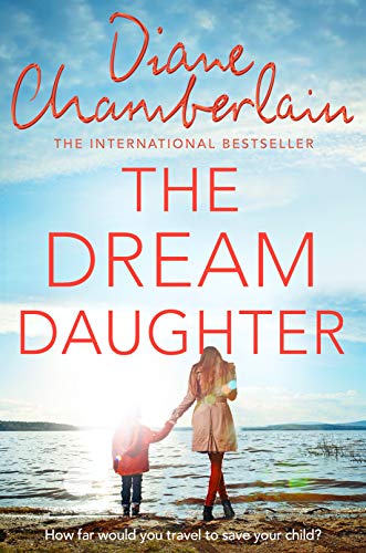 Book cover: mother and child silhouetted against a bright, coastal scene.