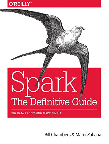 Book cover: "Spark - The Definitive Guide" with a bird illustration.