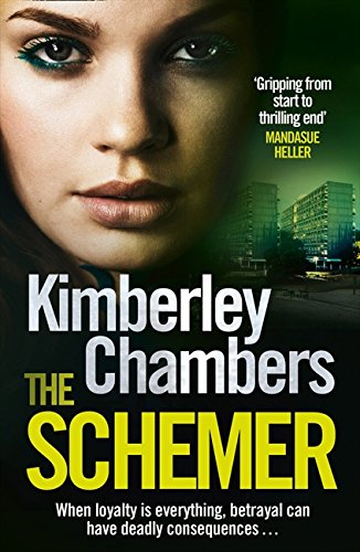 Book cover: close-up of a woman’s face with city buildings in the background.