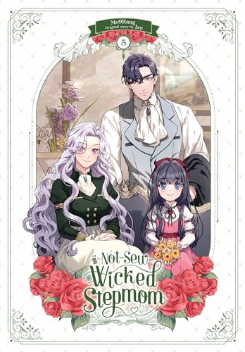 Manga cover featuring three characters—a woman, man, and young girl—with floral decorations.