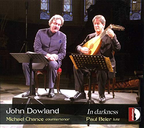 CD cover with two men on stage, one singing, one playing lute.