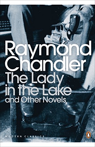 Book cover: Raymond Chandler’s “The Lady in the Lake” with a gun.
