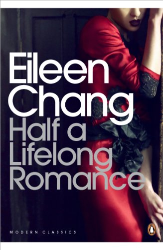 Book cover featuring Eileen Chang's Half a Lifelong Romance with a woman in red.
