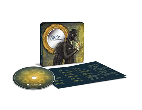CD case with a raven in a top hat, and accompanying booklet.