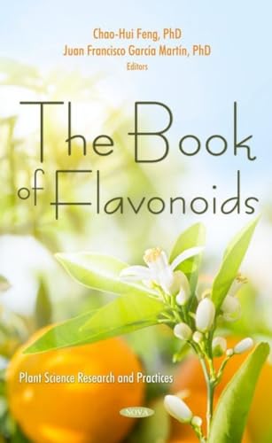 Book cover with title “The Book of Flavonoids” and citrus fruit imagery.