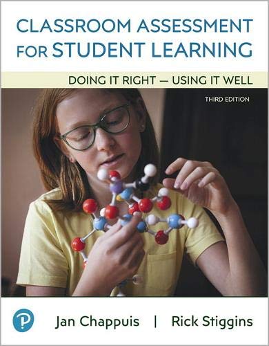 Book cover: girl with molecular model, title "Classroom Assessment for Student Learning".
