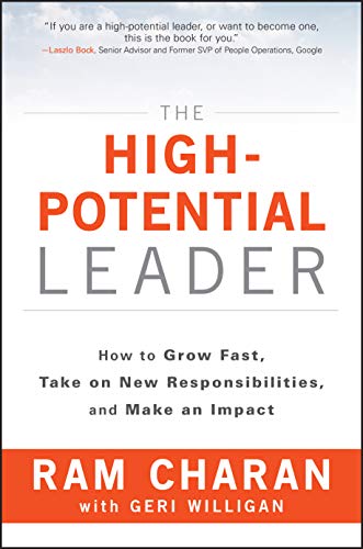 Book cover: "The High-Potential Leader" by Ram Charan and Geri Willigan.